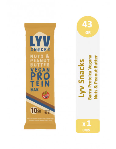 Barra Proteica Vegana Lyv Snacks -...