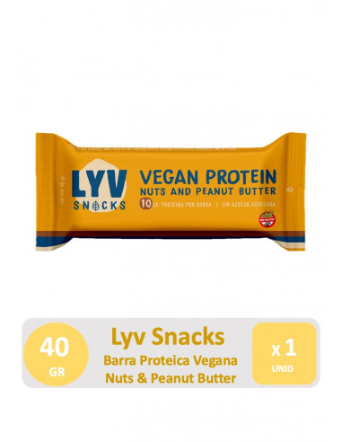 Barra Proteica Vegana Lyv Snacks -...