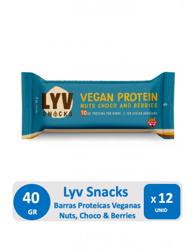 Barra Vegana Proteica Lyv Snacks -...